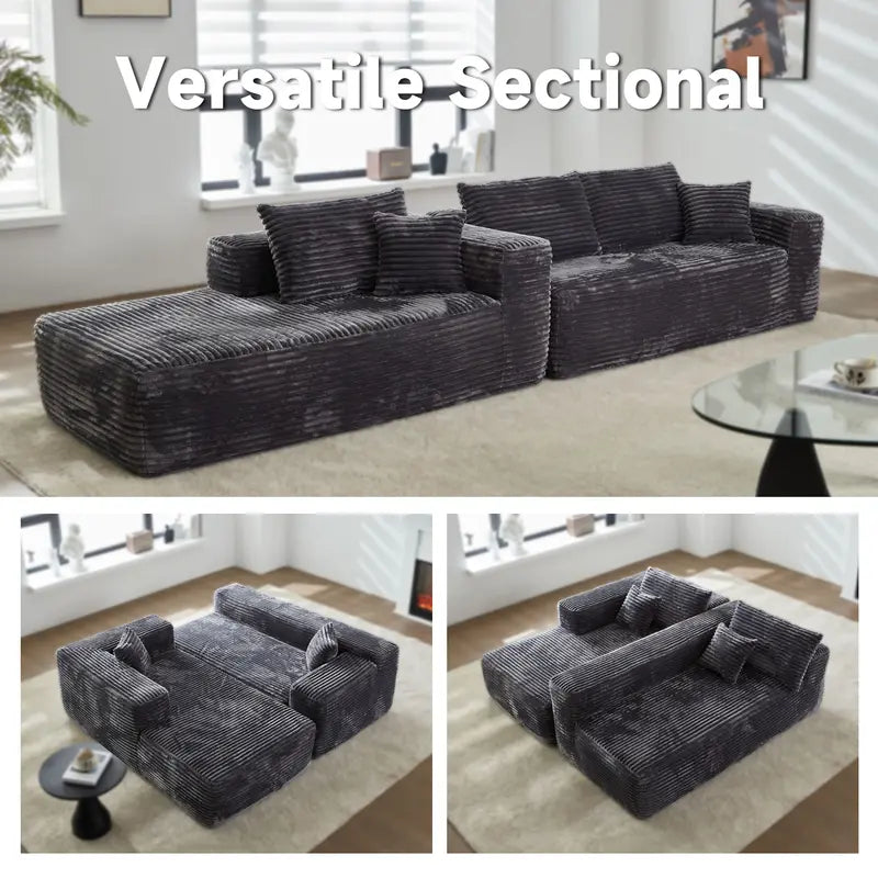 Boneless Corduroy Couch