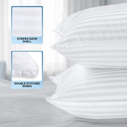 Hotel Quality Gusseted Pillows for Back