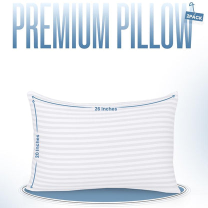 Hotel Quality Gusseted Pillows for Back