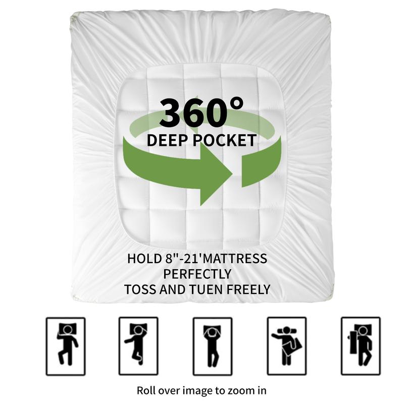 Bamboo Cooling Mattress Topper